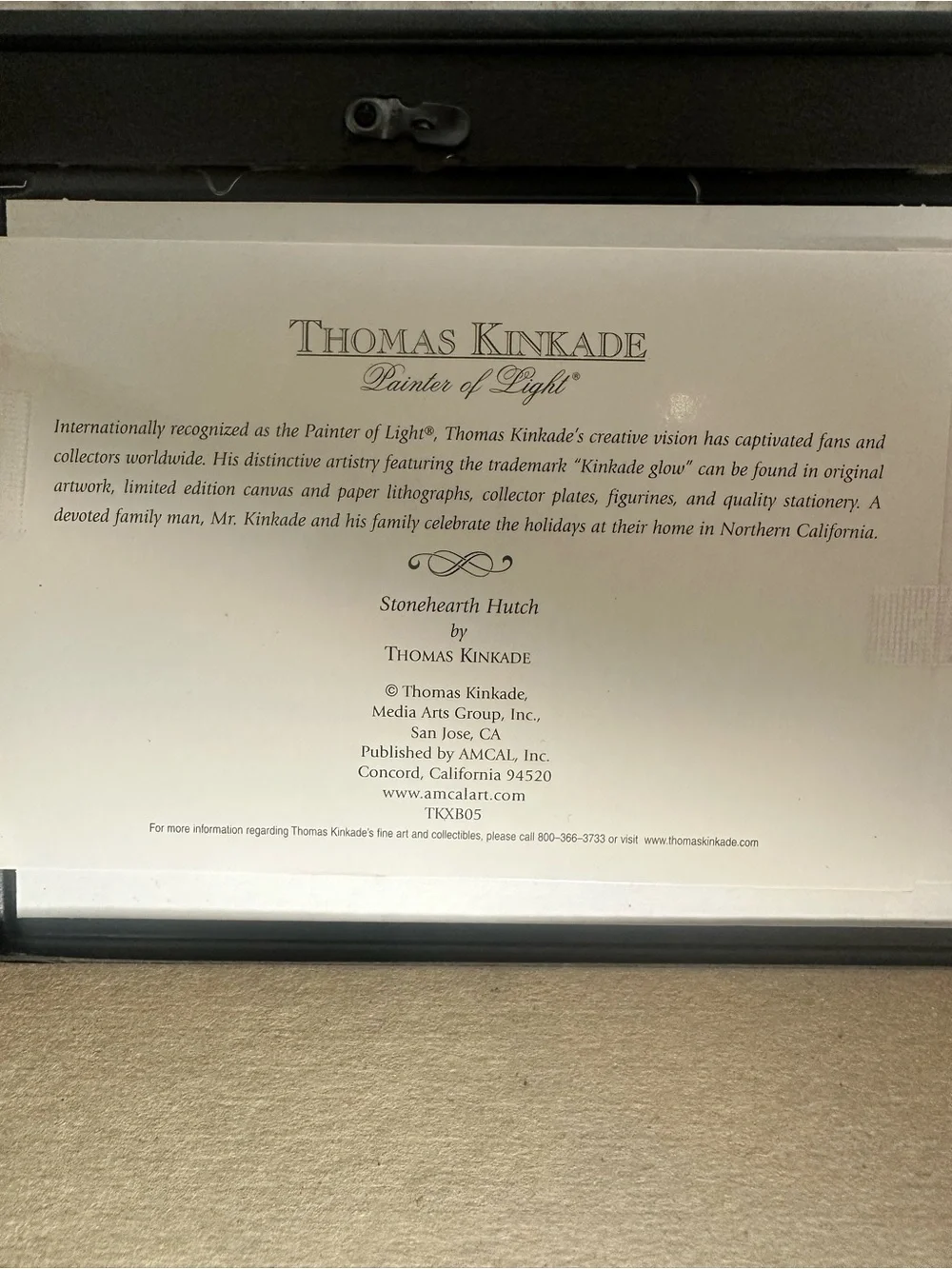 Thomas Kinkade Victorian Christmas II & Stonehearth Hutch